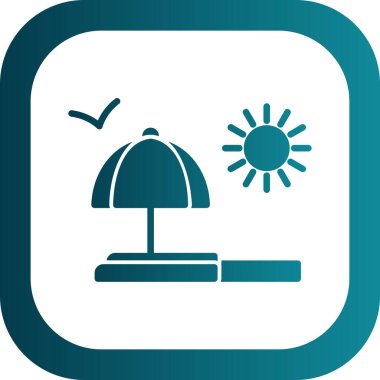 Bir ağaç simgesinin vektör illüstrasyonu