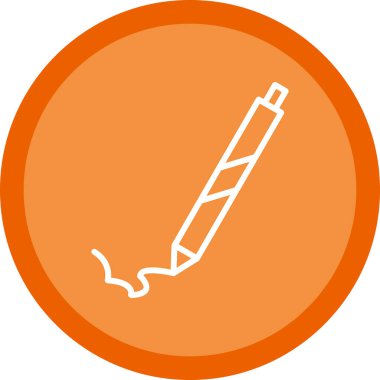 Gördüm. Web simgesi basit illüstrasyon