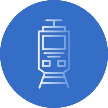 tren simgesi, vektör illüstrasyonu basit tasarım