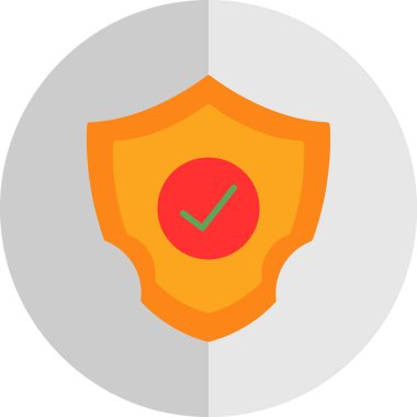 kalkan simgesi, vektör illüstrasyonu basit tasarım