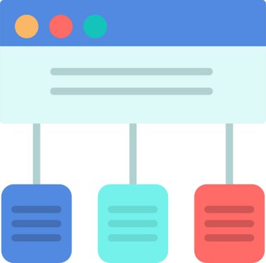 iş grafiği simgesi, vektör illüstrasyonu