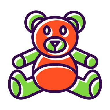 Oyuncak oyuncak ikonu vektör illüstrasyon tasarımı