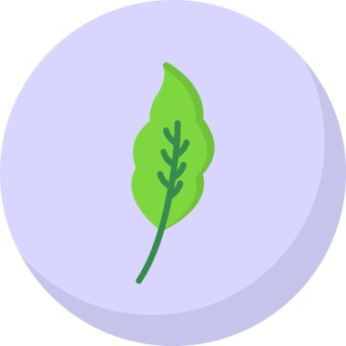 Yaprak. Web simgesi basit illüstrasyon 