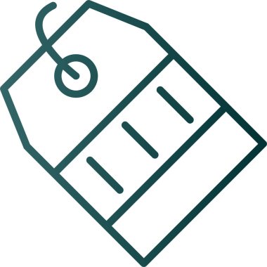 Kırmızı Etiket simgesinin vektör illüstrasyonu