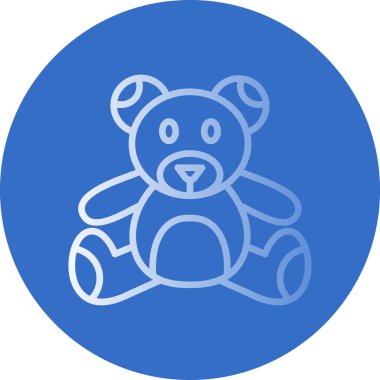 Oyuncak ayı kutsal kişilerin resmi, vektör çizim