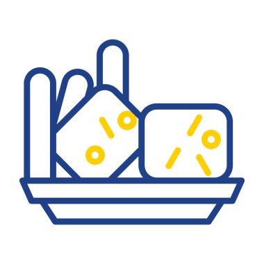 Gıda simgesinin vektör illüstrasyonu