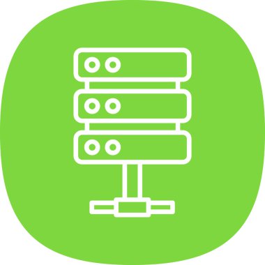 sunucu simgesi, vektör illüstrasyonu basit tasarım