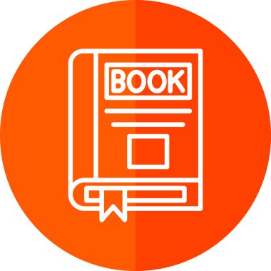 kitap simgesi, vektör illüstrasyonu basit tasarım