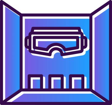 vr glasses. web icon simple illustration