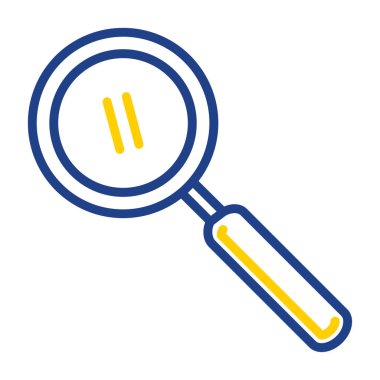 Büyütme cam simgesi vektör illüstrasyonu 