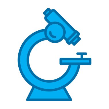 mikroskop simgesi, vektör illüstrasyonu basit tasarım