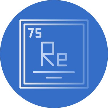 vektör basit simgesi Rhenium