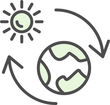 Genel hatlarıyla iklim iklimi simgesi