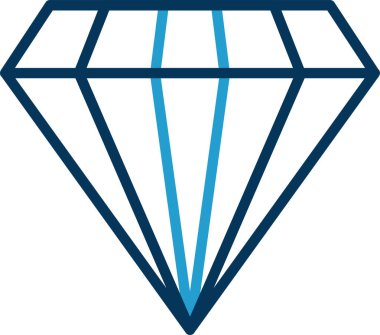 Gemstone web simgesi basit illüstrasyon