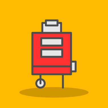 Bavul 'un basit bir çizimi 