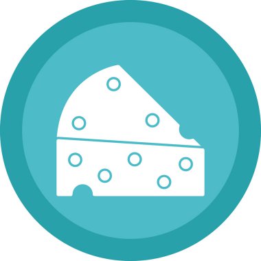 peynir düz simgesi, vektör, illüstrasyon