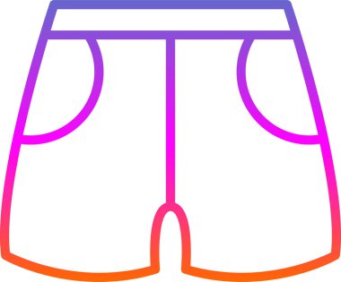 Kısa simge, illüstrasyon basit tasarım