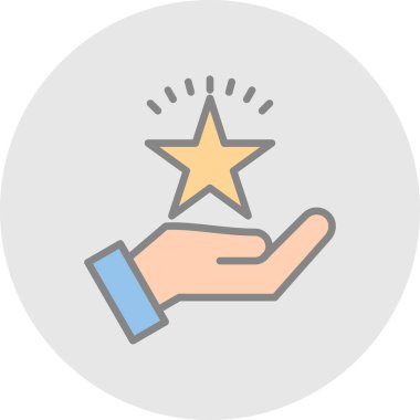 El simgesinin vektör illüstrasyonu 