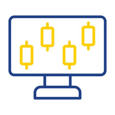 ekran simge vektör çizim 