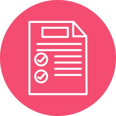 Belge simgesinin vektör illüstrasyonu 