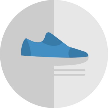 spor ayakkabısı ikon vektör illüstrasyonu 