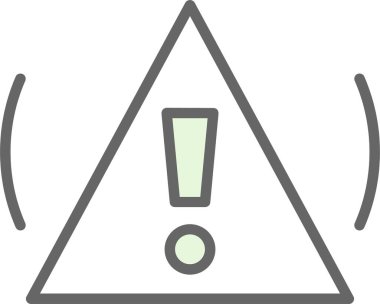 Uyarı işareti, vektör illüstrasyonu 