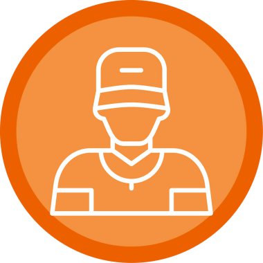 Bir insan simgesinin vektör illüstrasyonu