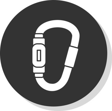 Karabina simgesi, vektör illüstrasyonu