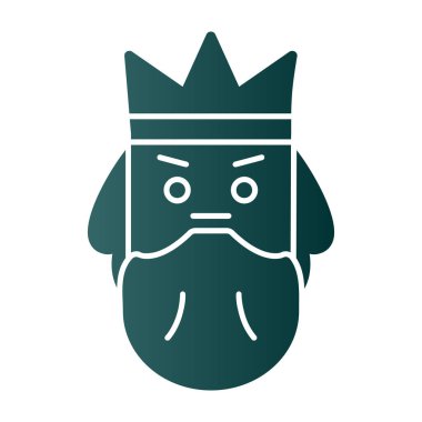 Poseidon simgesi. Mitoloji ikonu elementi. Web sitesi tasarımı ve geliştirilmesi için ince çizgi simgesi