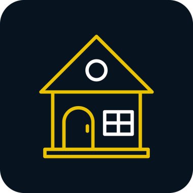 ev web simgesi, vektör illüstrasyonu 