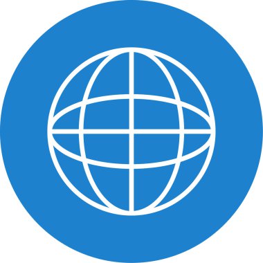 soyut arkaplanda izole edilmiş dünya simgesi