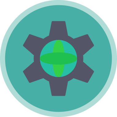 Teçhizat Web simgesi basit illüstrasyon