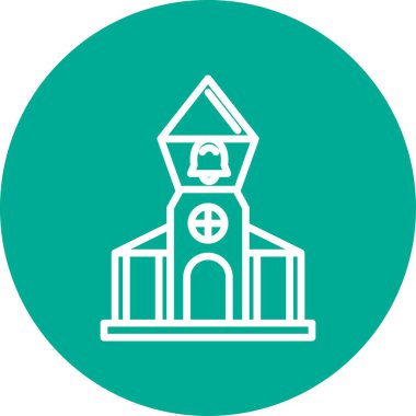 kilise simgesi vektör illüstrasyonu