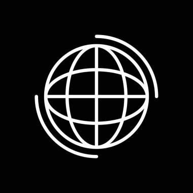 Küresel simge vektör illüstrasyonu