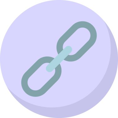 Zincir simgesi, vektör illüstrasyonu