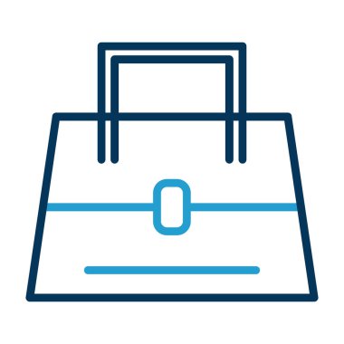 çanta simgesi vektör illüstrasyonu