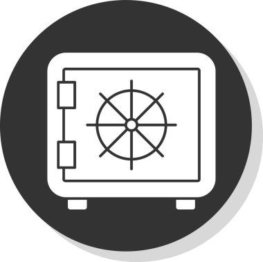 Kasa simgesi, modern basit resim