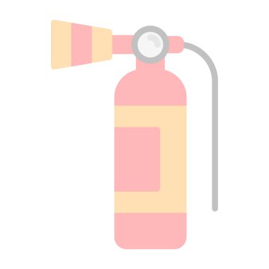 Yangın söndürme simgesi, vektör illüstrasyonu 