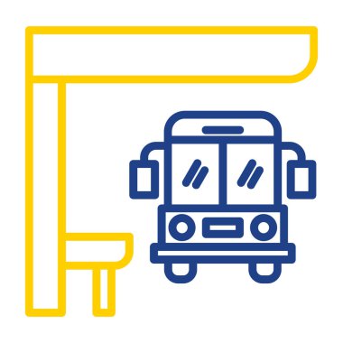 tren. Web simgesi basit illüstrasyon