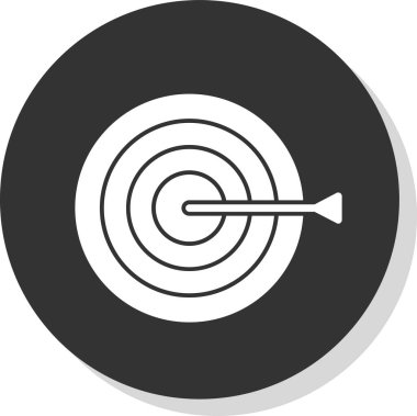 Hedef simgenin vektör illüstrasyonu 