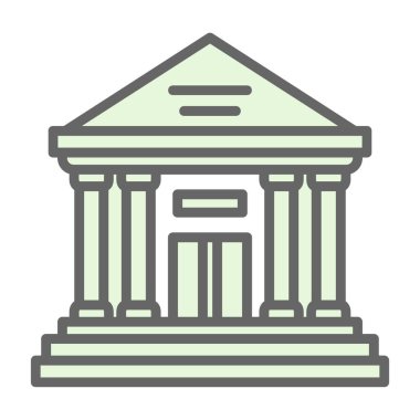 Banka binası simgesi izole edildi