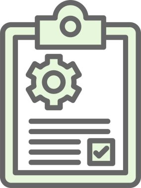 Vites vektör illüstrasyonlu idari belge