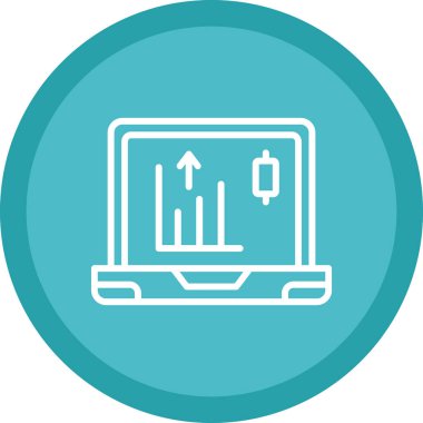 Veri analiz simgesi, vektör illüstrasyonu