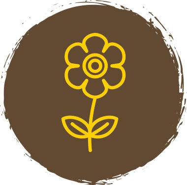 ayçiçeği logo tasarımı şablon vektörü