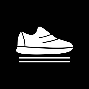 spor ayakkabısı ikon vektör illüstrasyonu 
