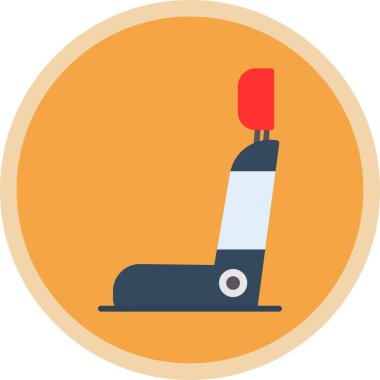 araba koltuğu simgesi, vektör illüstrasyonu basit tasarım