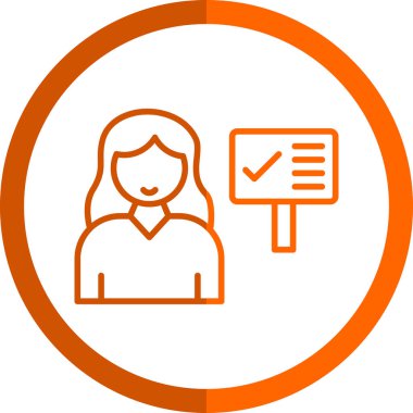 İş kadınının vektör illüstrasyonu