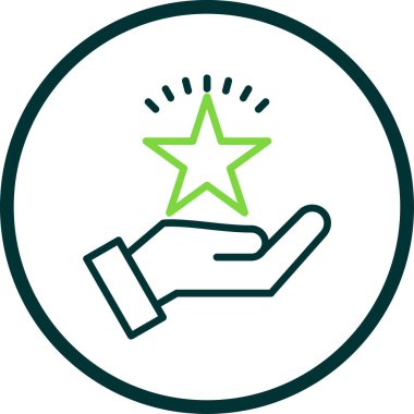 El simgesinin vektör illüstrasyonu 