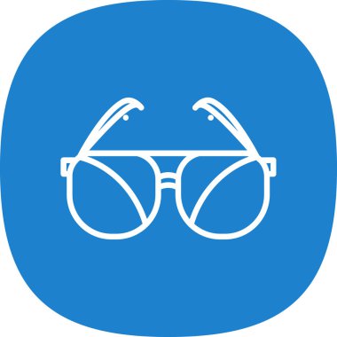 Güneş gözlüklerinin vektör illüstrasyonu modern grafik simgesi                       