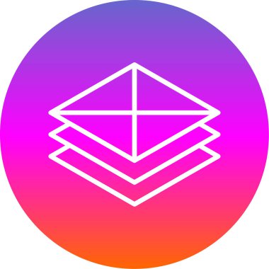 Modayı takip eden modern vektör simgesi gradyan biçimi